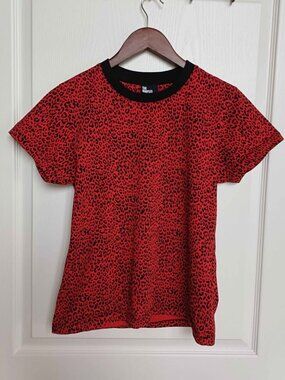 The Kooples Red Leopard Cotton Shirt